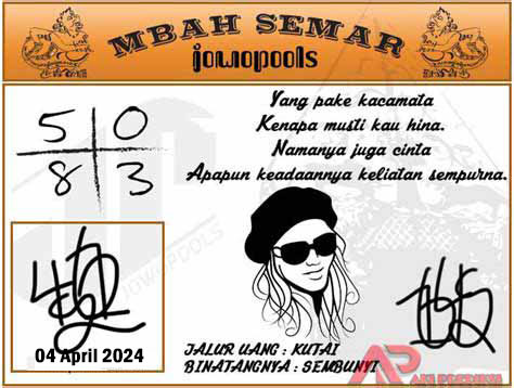 Syair HK Mbah Semar 04 April 2024